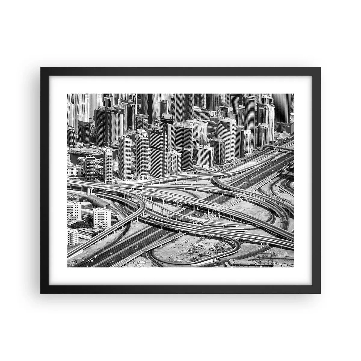 Plakát v černém rámu - Dubaj – nemožné město - 50x40 cm
