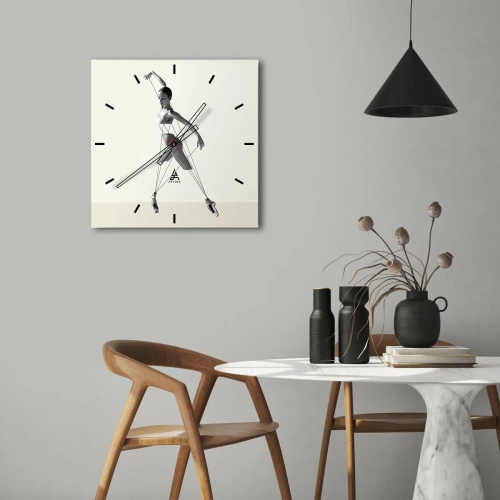 Nástěnné hodiny - V divadle světa - 30x30 cm