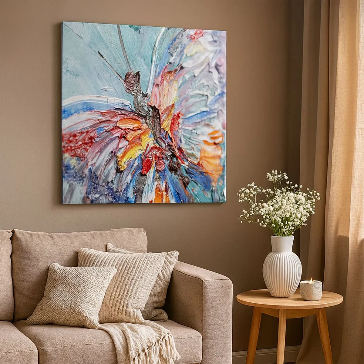 Obraz na plátně - Namalovaný přírodou - 30x30 cm