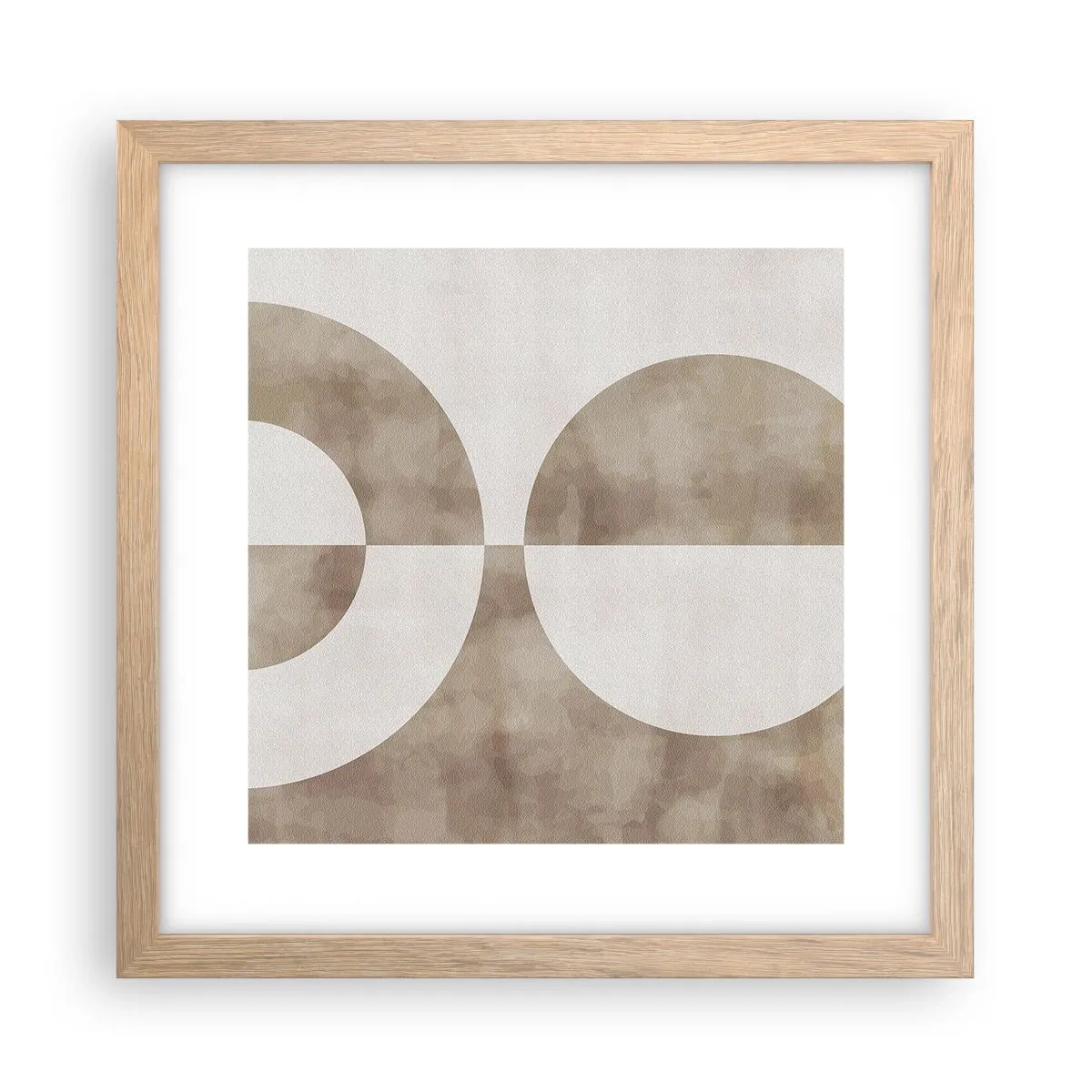 Plakát v rámu světlý dub - Podobnosti a rozdíly - 30x30 cm