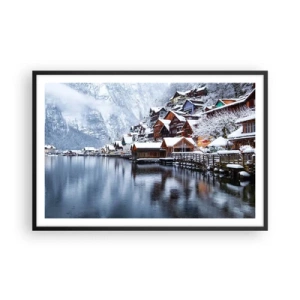 Plakát v černém rámu - V zimní dekoraci - 91x61 cm