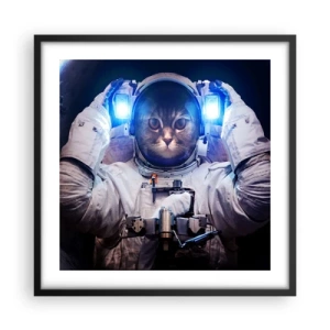 Plakát v černém rámu - Houston, máte problém - 50x50 cm