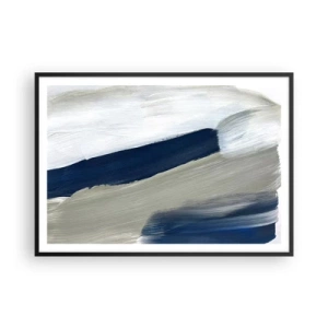 Plakát v černém rámu - Setkání s bílou - 100x70 cm