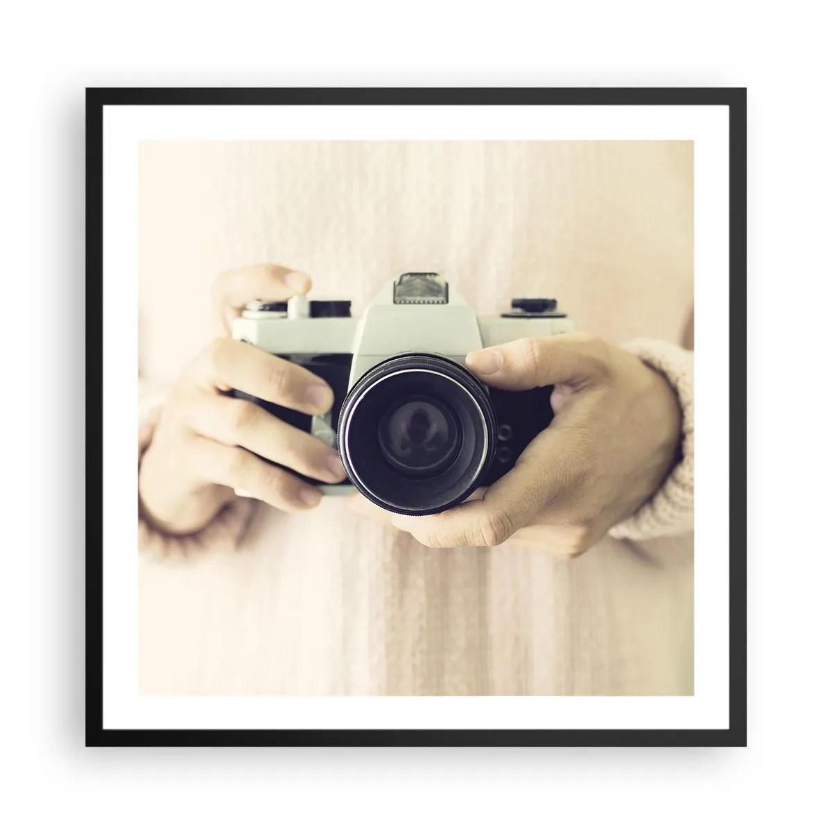 Plakát v černém rámu - Pro více informací… - 60x60 cm