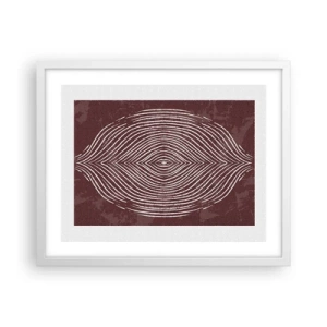 Plakát v bílém rámu - Prostor promlouvá - 50x40 cm