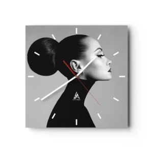 Nástěnné hodiny - Moderní Nefertiti - 30x30 cm