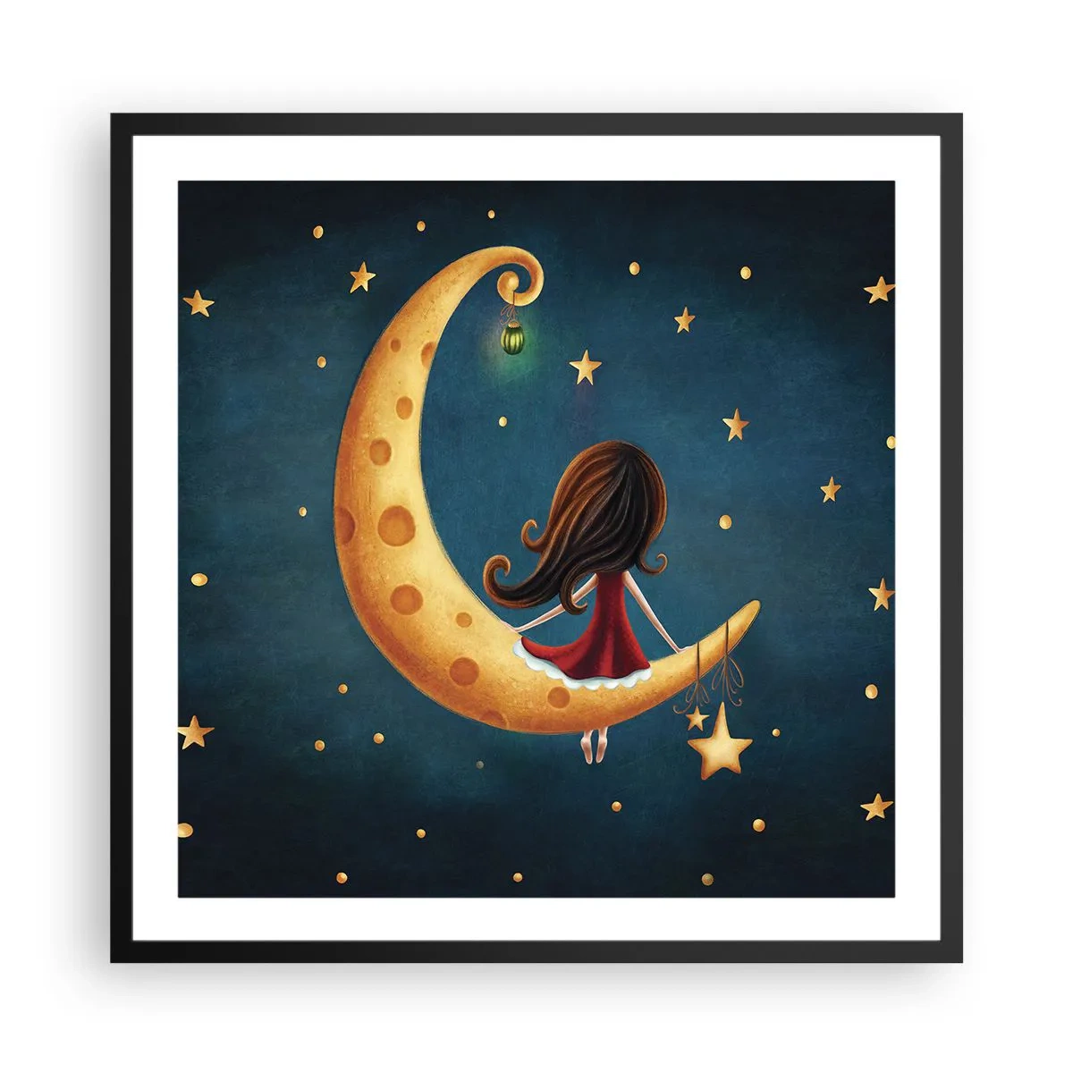 Plakát v černém rámu - Kdysi dávno… - 60x60 cm