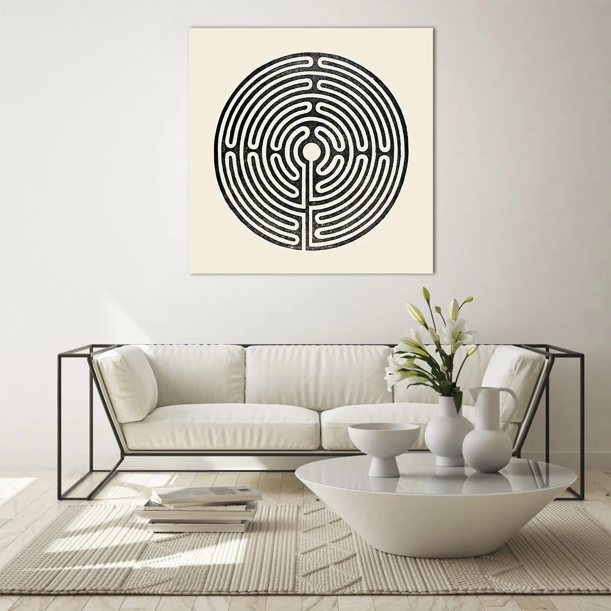 Obraz na skle - Tajemný řád - 50x50 cm