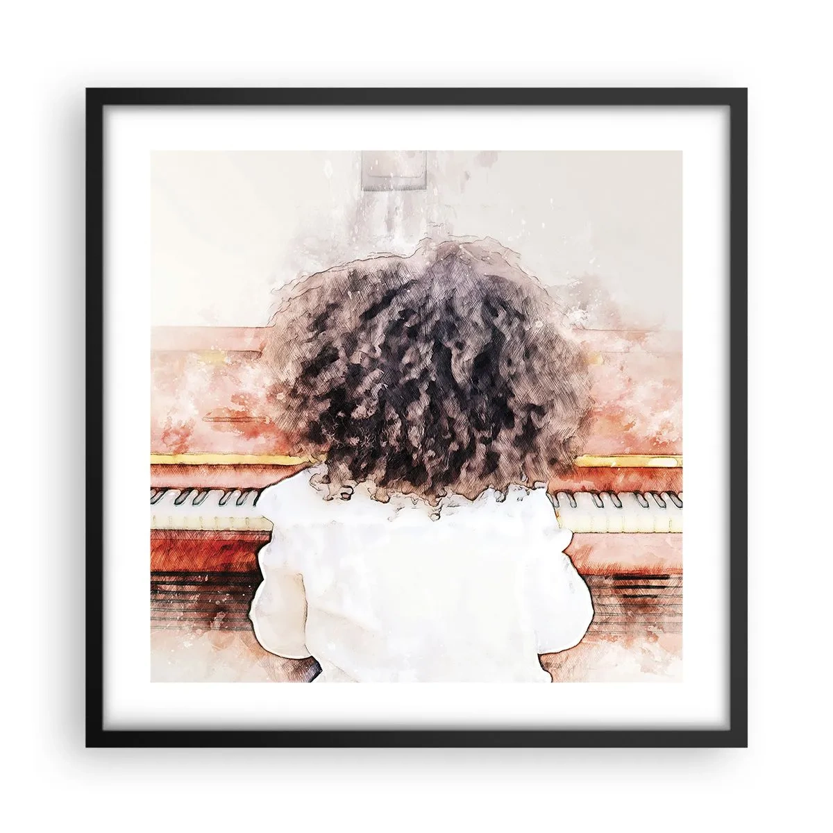 Plakát v černém rámu - V novém světě - 50x50 cm