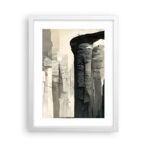 Plakát v bílém rámu - Majestátnost starožitnosti - 30x40 cm