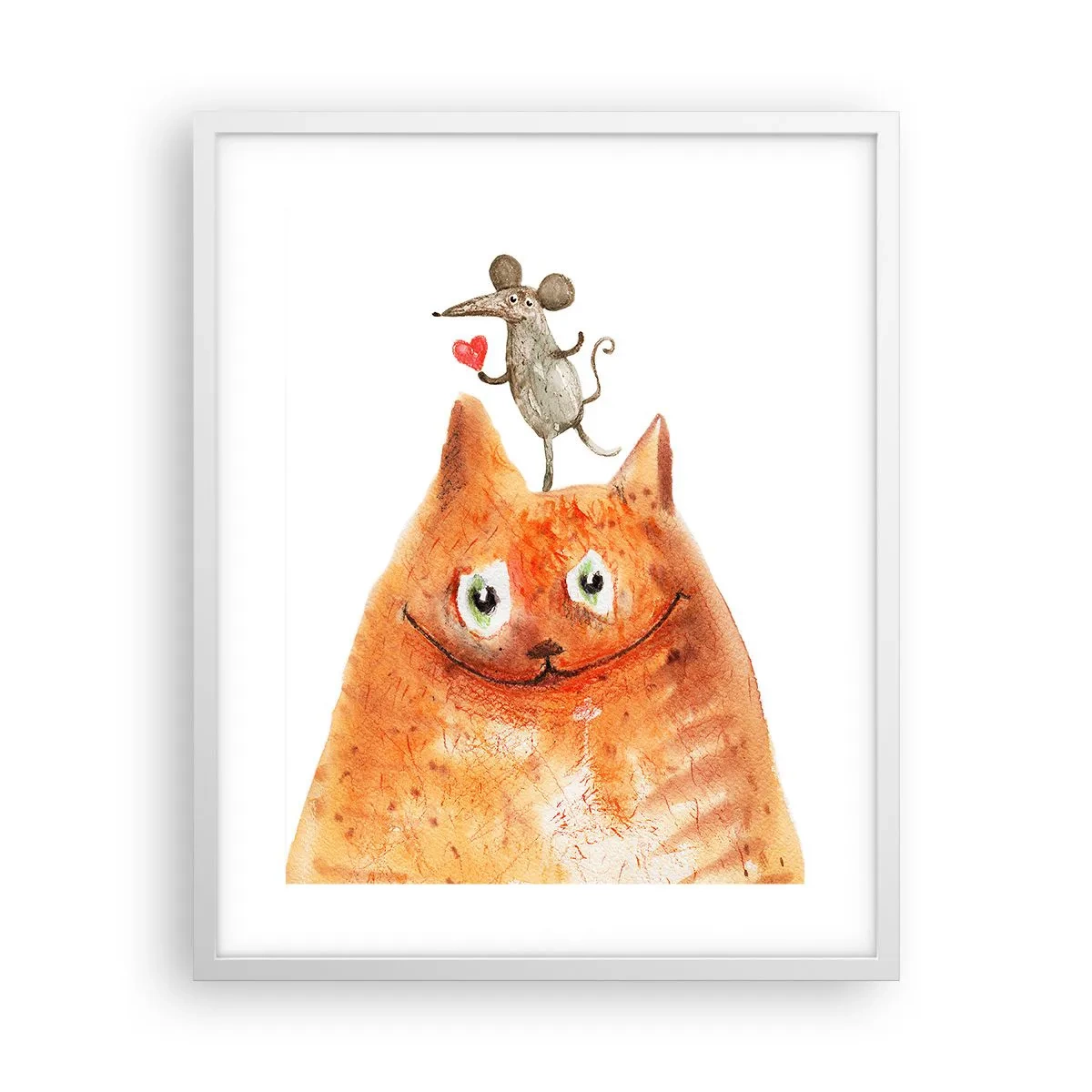 Plakát v bílém rámu - Paradoxy lásky - 40x50 cm