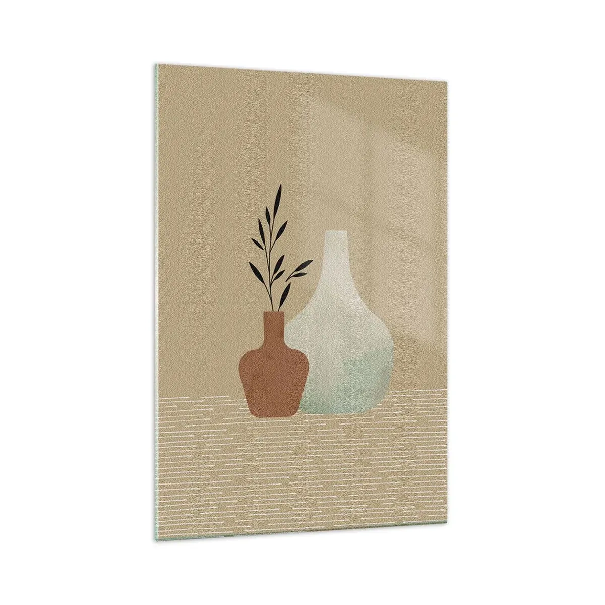 Obraz na skle - Váza a její myšlenka - 70x100 cm