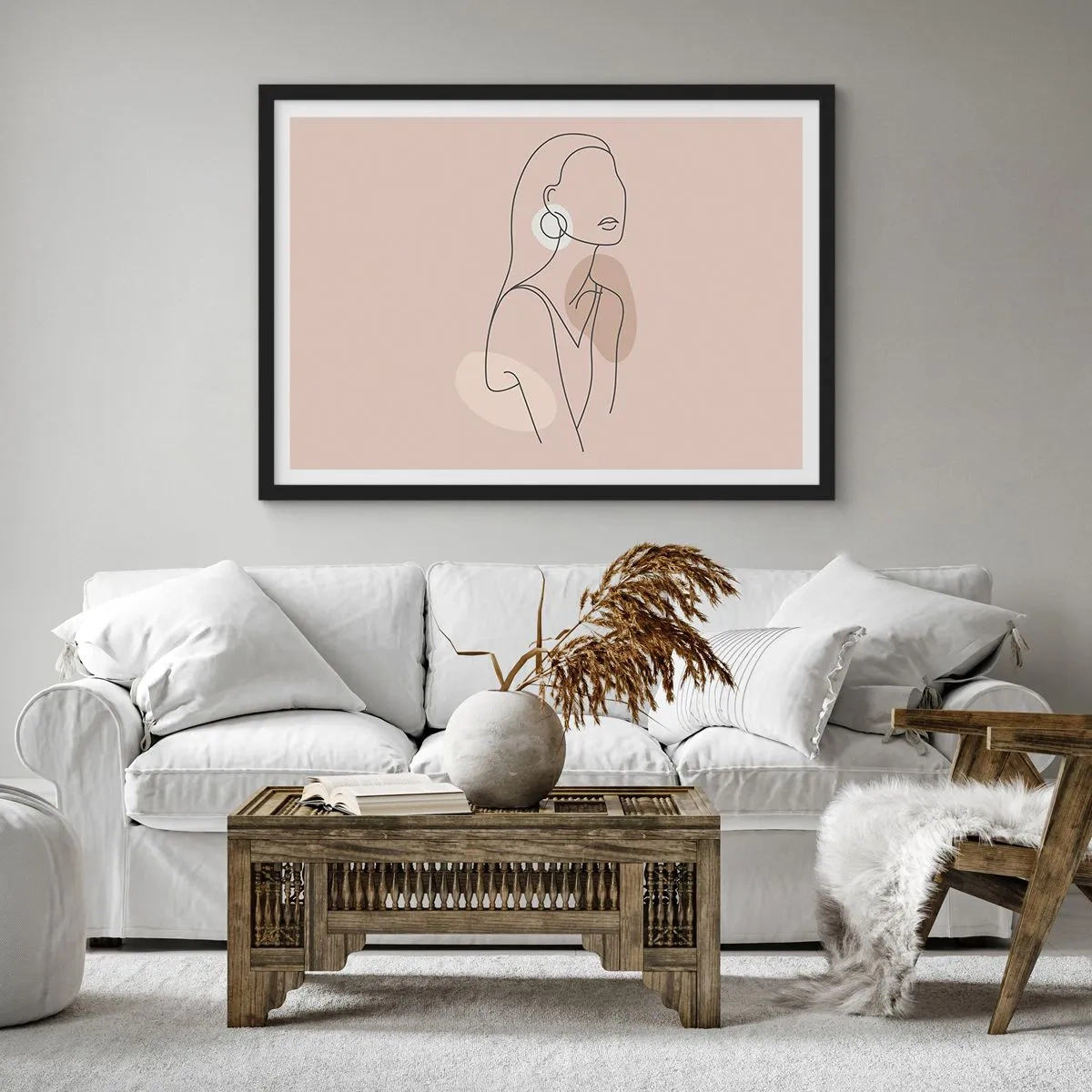 Plakát v černém rámu - Dívčí ikona - 100x70 cm