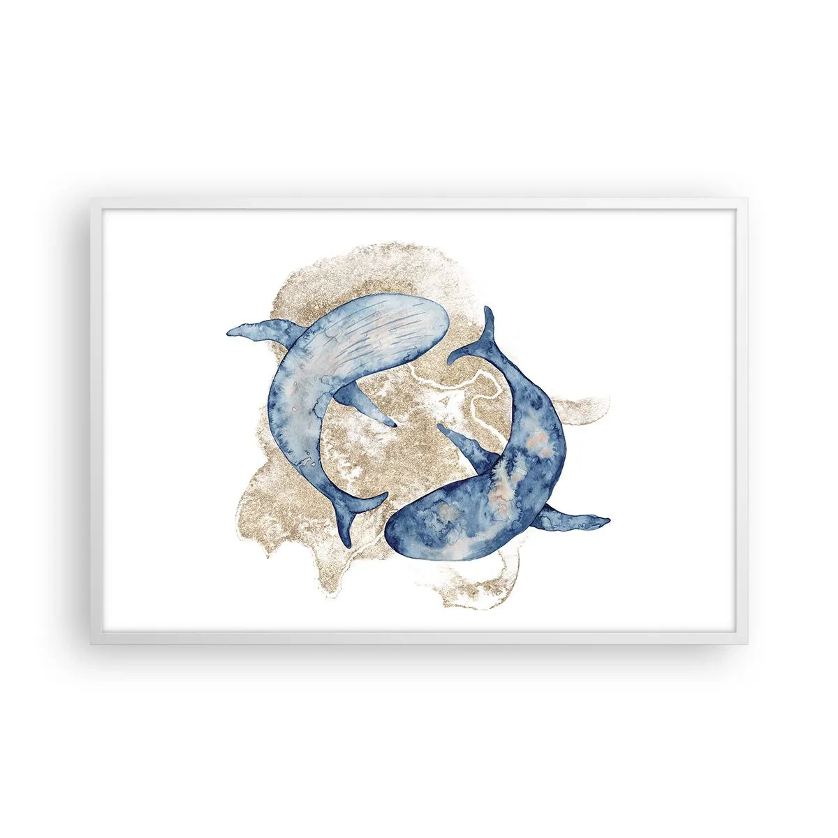 Plakát v bílém rámu - Přátelství nebo láska? - 91x61 cm