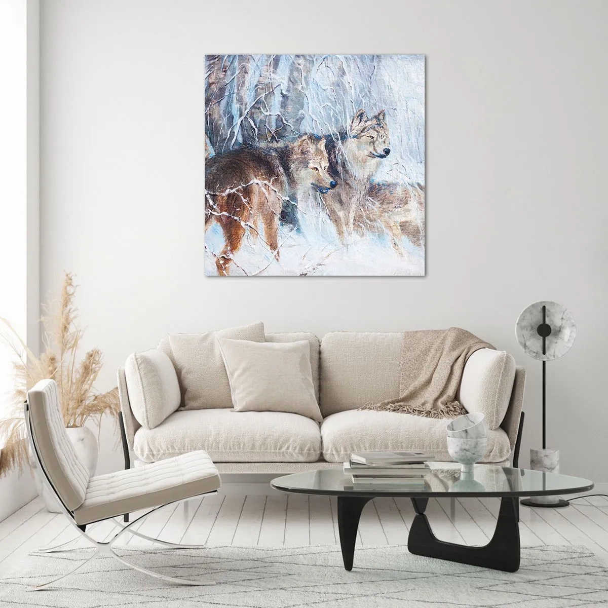 Obraz na skle - Pozor! Přichází… - 60x60 cm