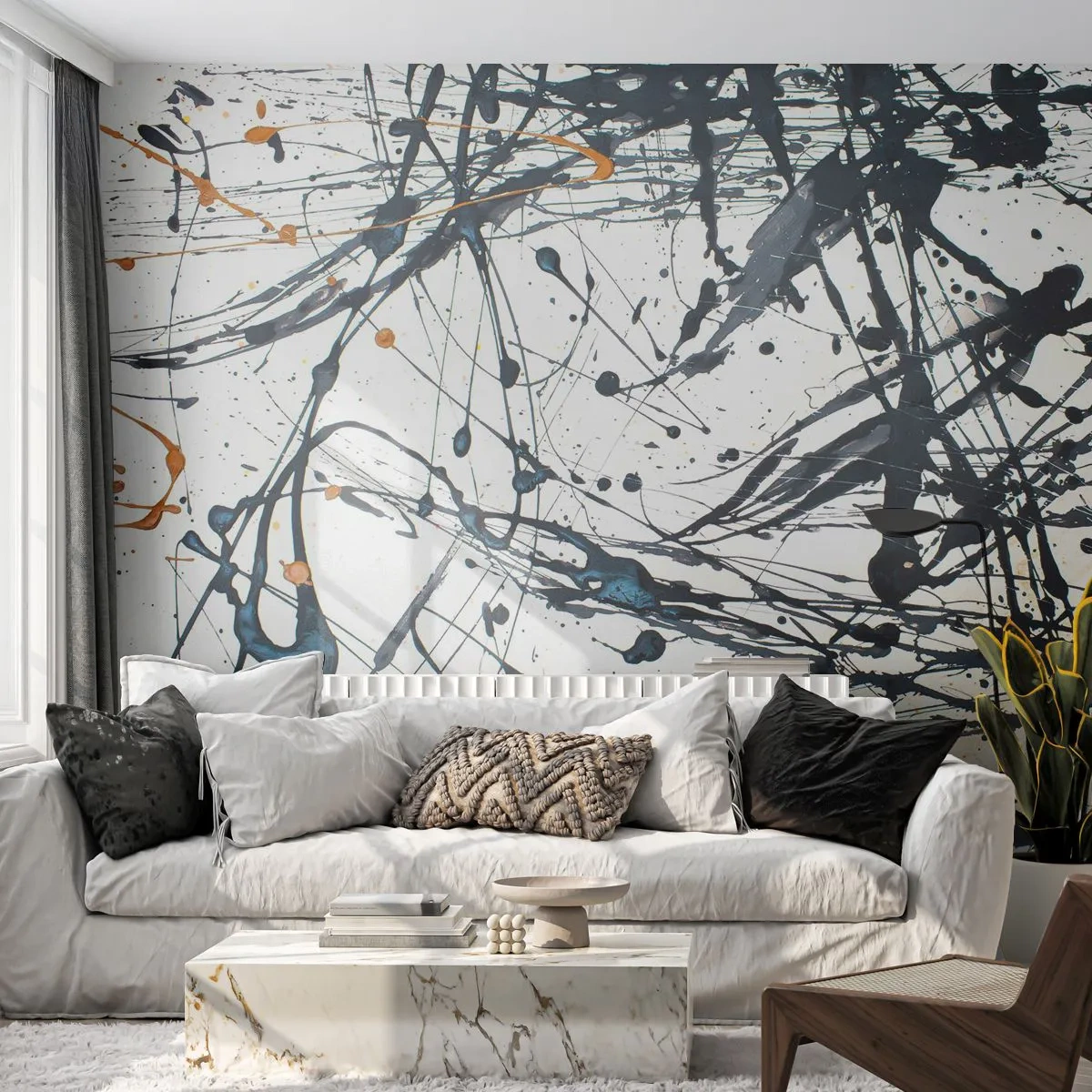 Fototapeta Premium Sand - Expresionistická abstrakce - Abstrakce, Kus, Umělecký - 250x175 cm