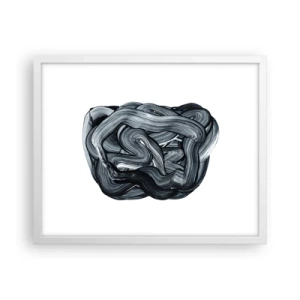 Plakát v bílém rámu - Není to tak jednoduché - 50x40 cm