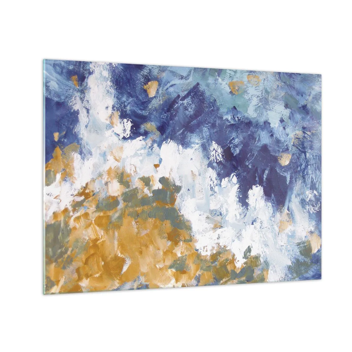 Obraz na skle - Tanec živlů - 70x50 cm