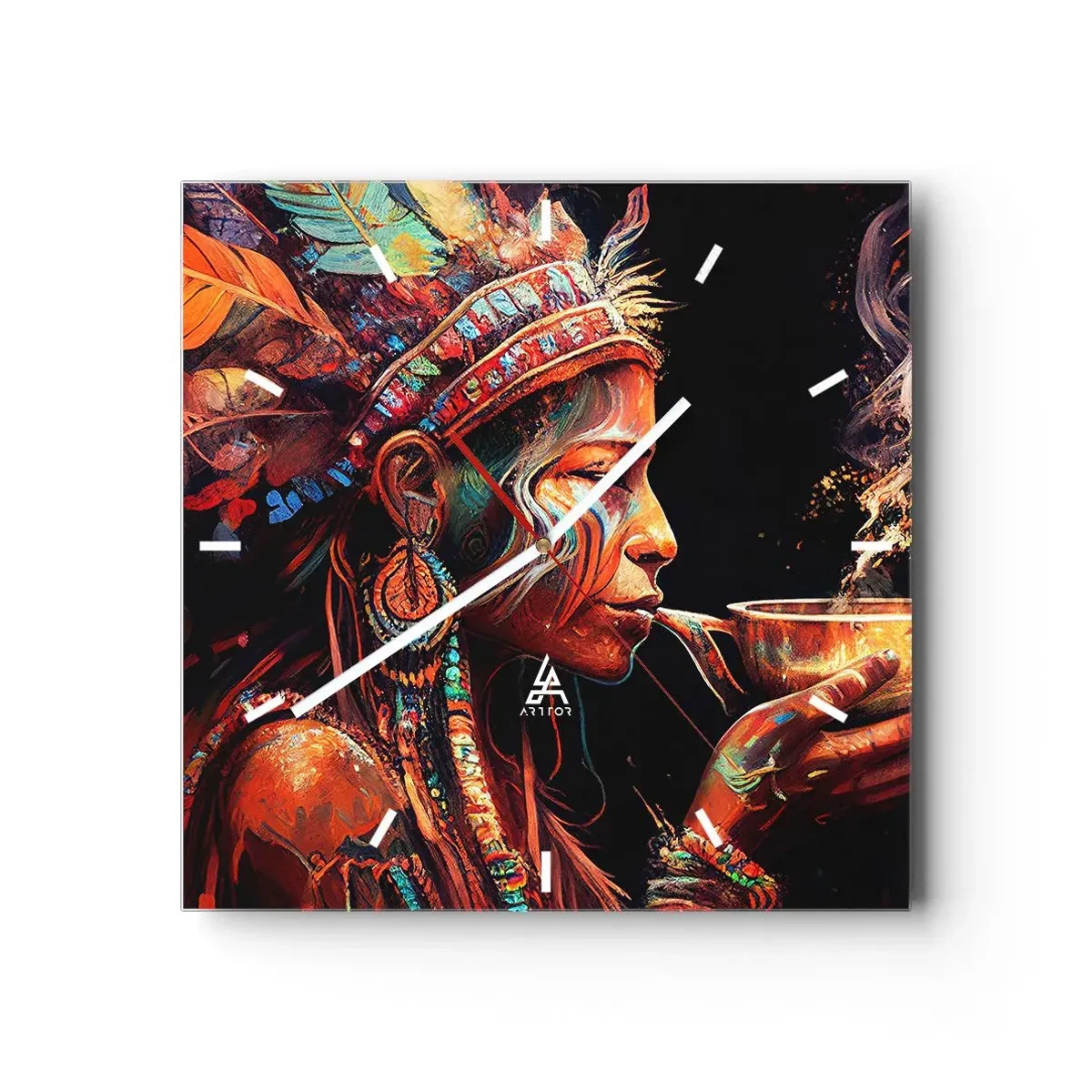 Nástěnné hodiny - Magický rituál - 40x40 cm