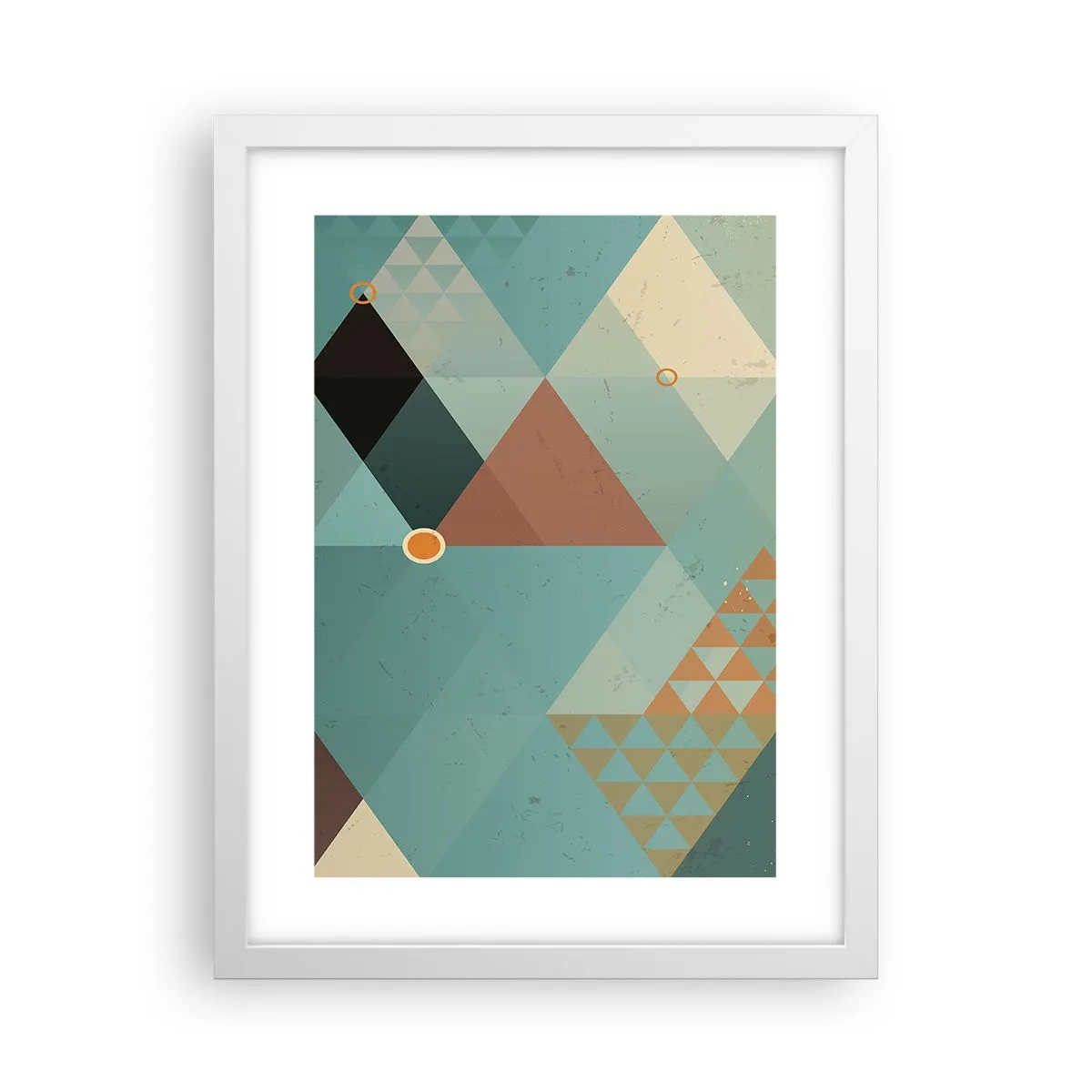 Plakát v bílém rámu - Jednota mnohosti, mnohost jednoty - 30x40 cm