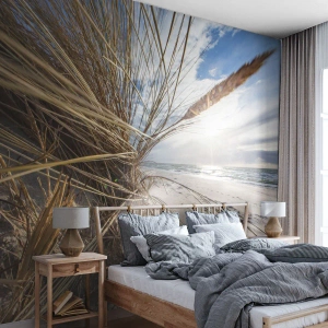 Fototapeta Premium Sand - Setkání živlů - Krajina, Moře, Duny - 100x70 cm
