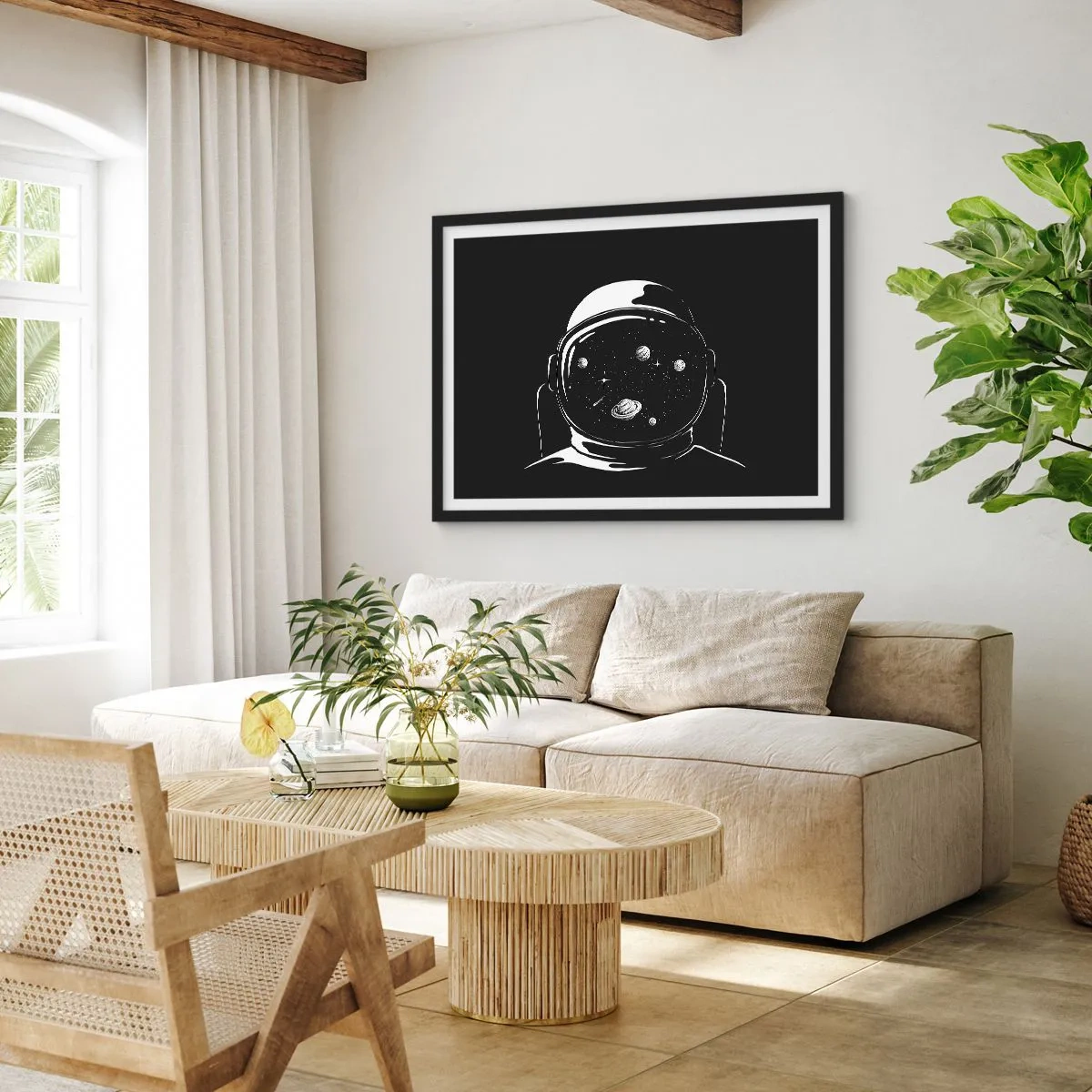 Plakát v černém rámu - Skvělý výhled - 70x50 cm