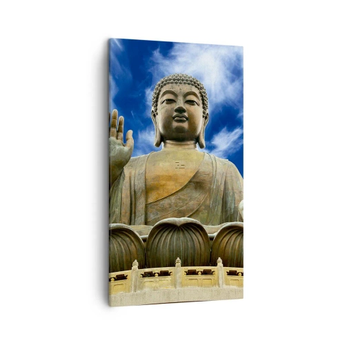 Obraz na plátně - Žij beze strachu - 45x80 cm