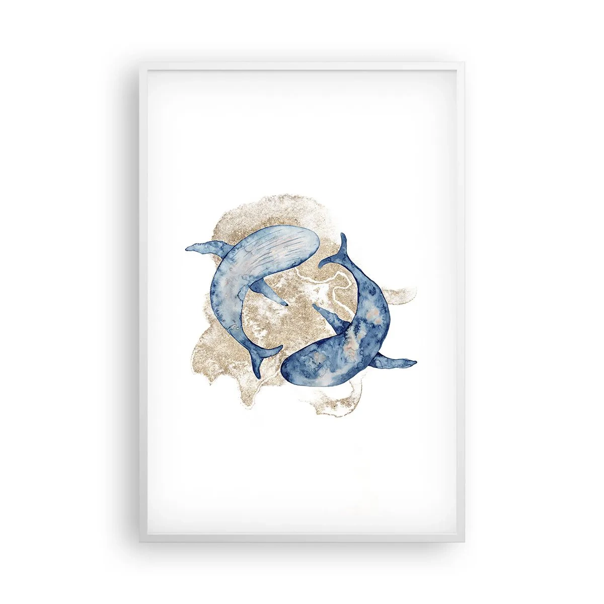 Plakát v bílém rámu - Přátelství nebo láska? - 61x91 cm