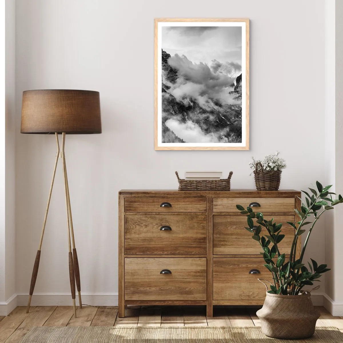 Plakát v rámu světlý dub - Krásné a kruté - 30x40 cm