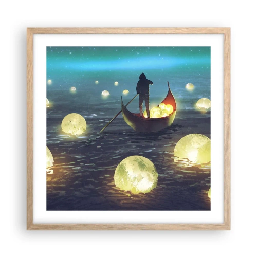 Plakát v rámu světlý dub - Věci, o nichž se filozofům nezdá - 50x50 cm