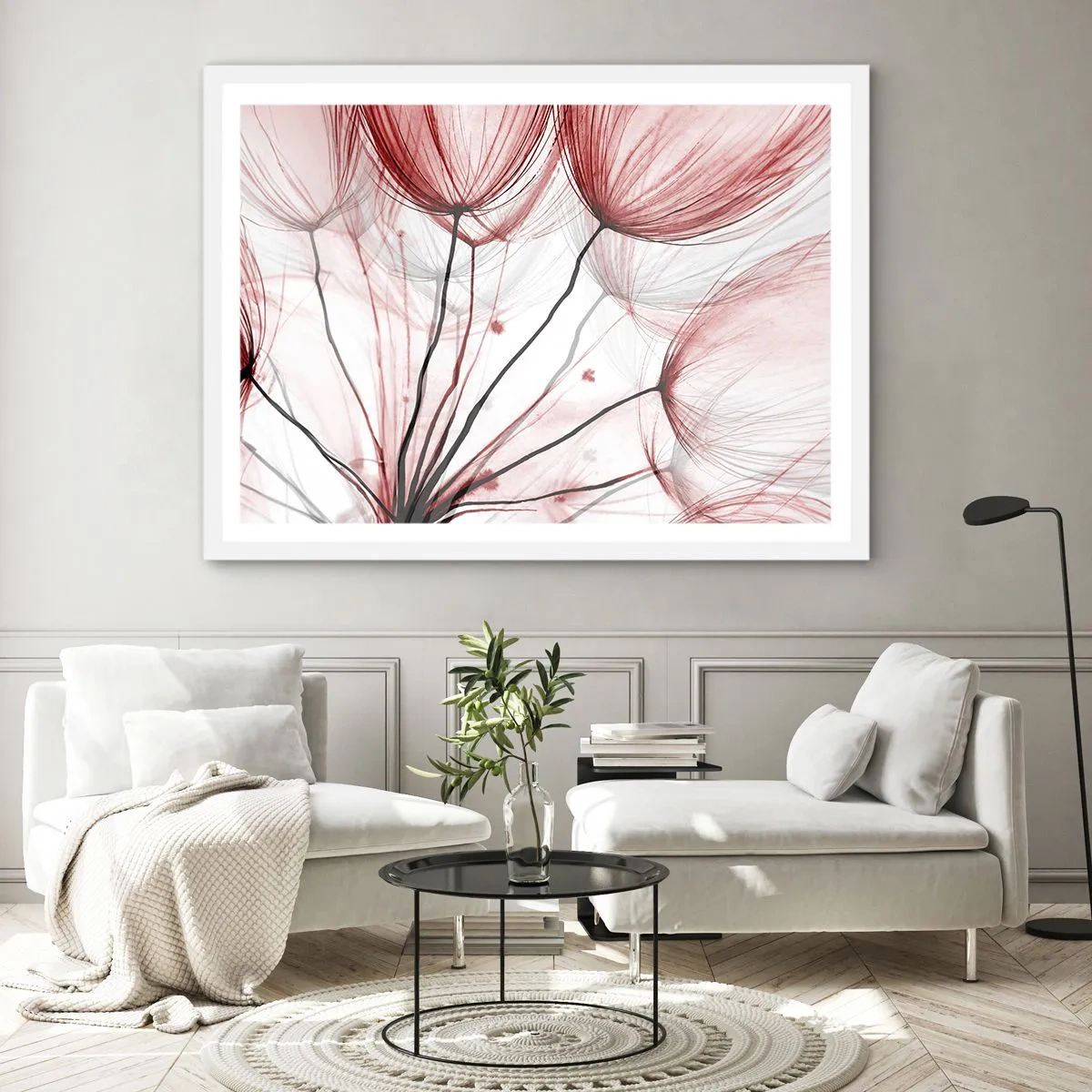 Plakát v bílém rámu - Před odletem - 100x70 cm