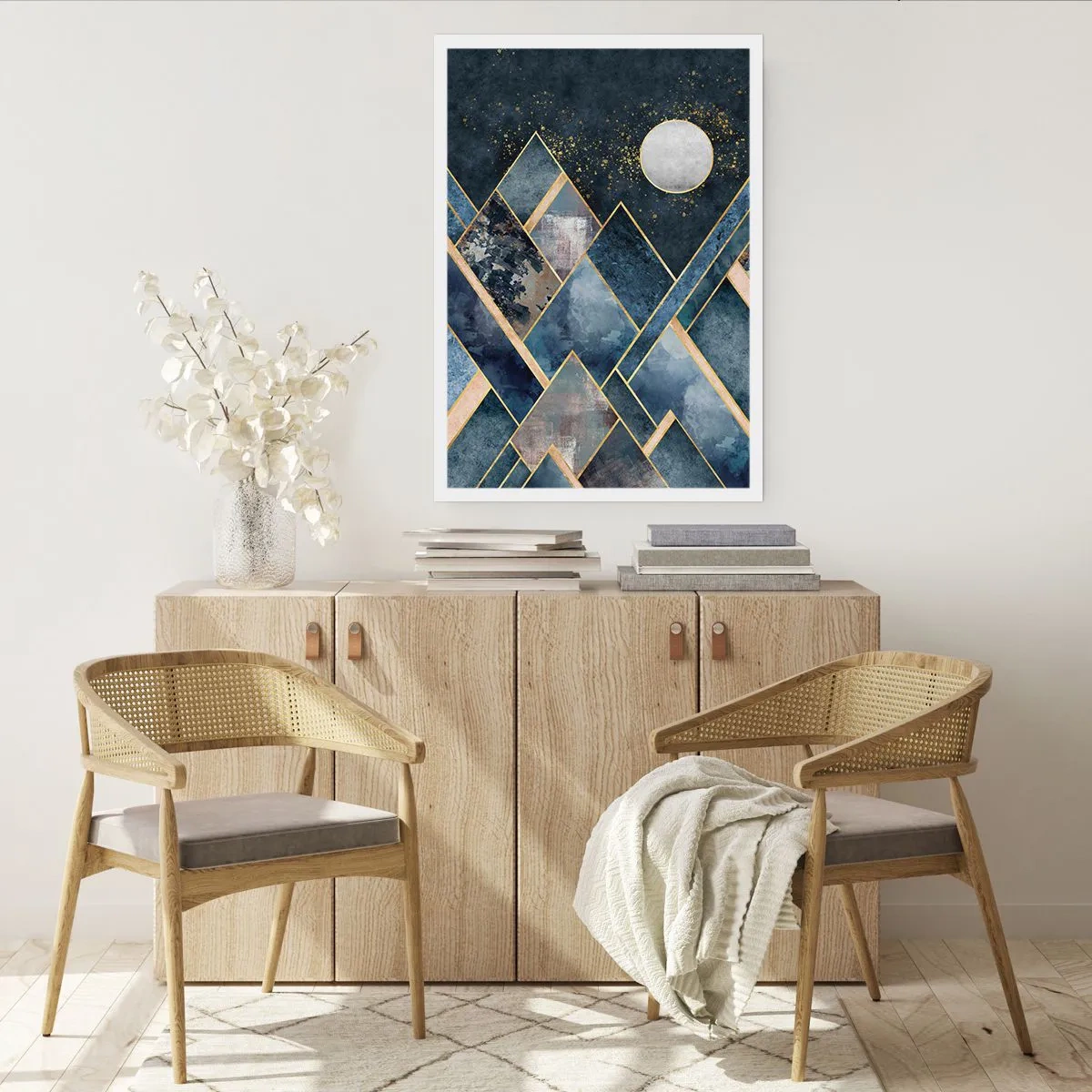 Plakát - Geometrická krajina - 50x70 cm