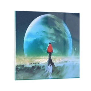 Obraz na skle - Objevitel nové zemi - 60x60 cm