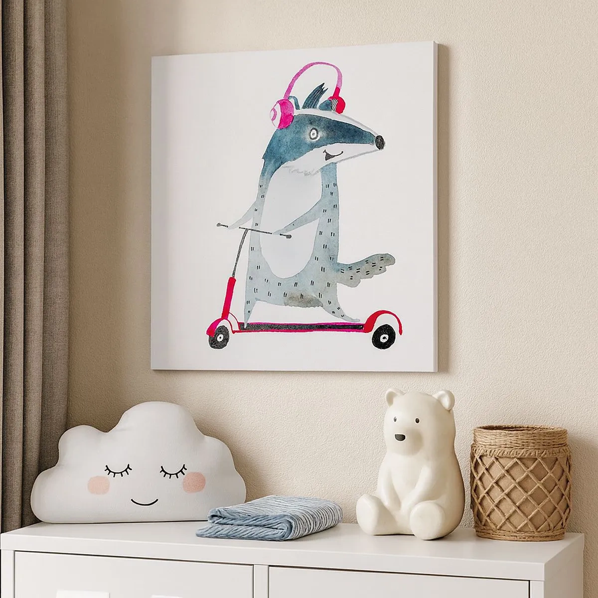 Obraz na plátně - Jezevčí radosti - 30x30 cm