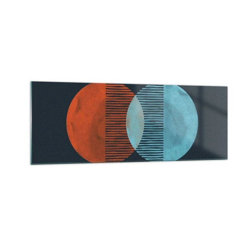 Obraz na skle - Astronomická fantazie - 140x50 cm