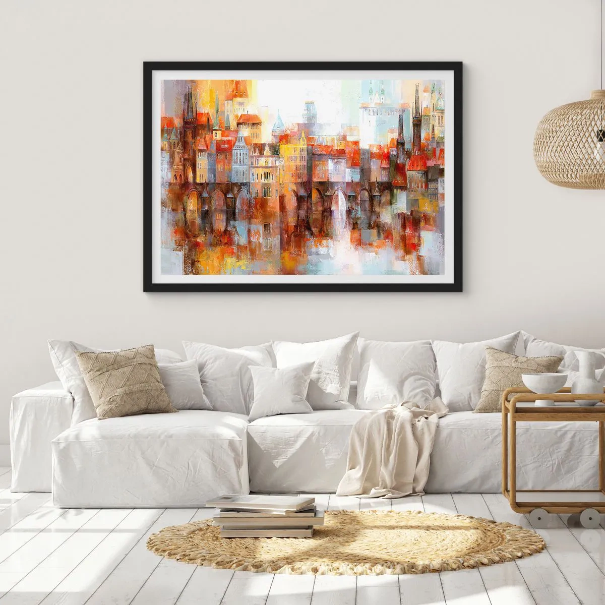 Plakát v černém rámu - Pod mostem je taky krásně - 91x61 cm