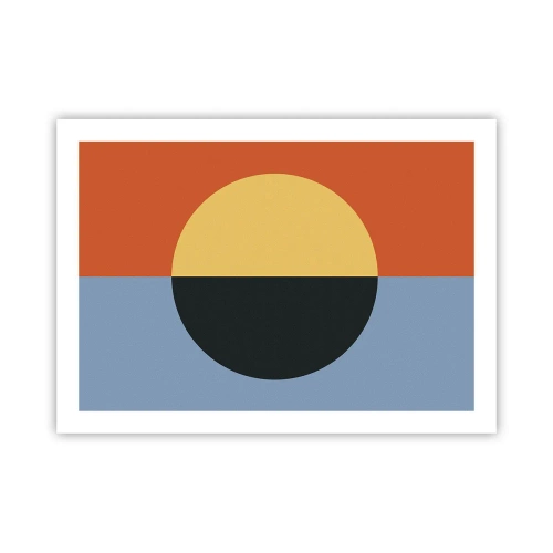 Plakát - Kompozice tepla a chladu - 70x50 cm