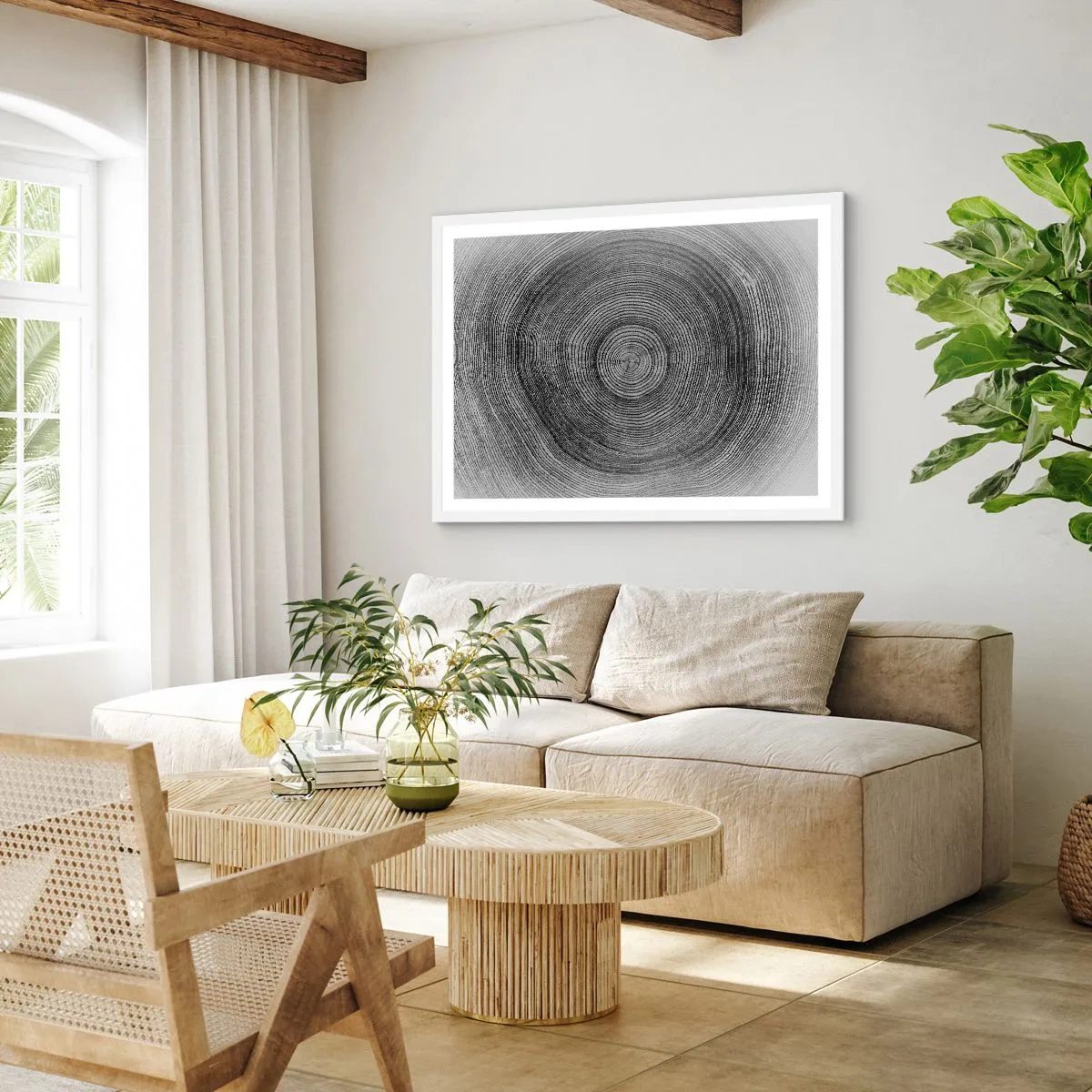 Plakát v bílém rámu - Znamení doby - 70x50 cm