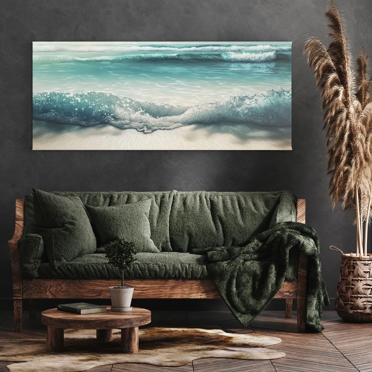 Obraz na plátně - Klid oceánu - 100x40 cm