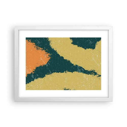 Plakát v bílém rámu - Abstrakce – zpomalený pohyb - 40x30 cm