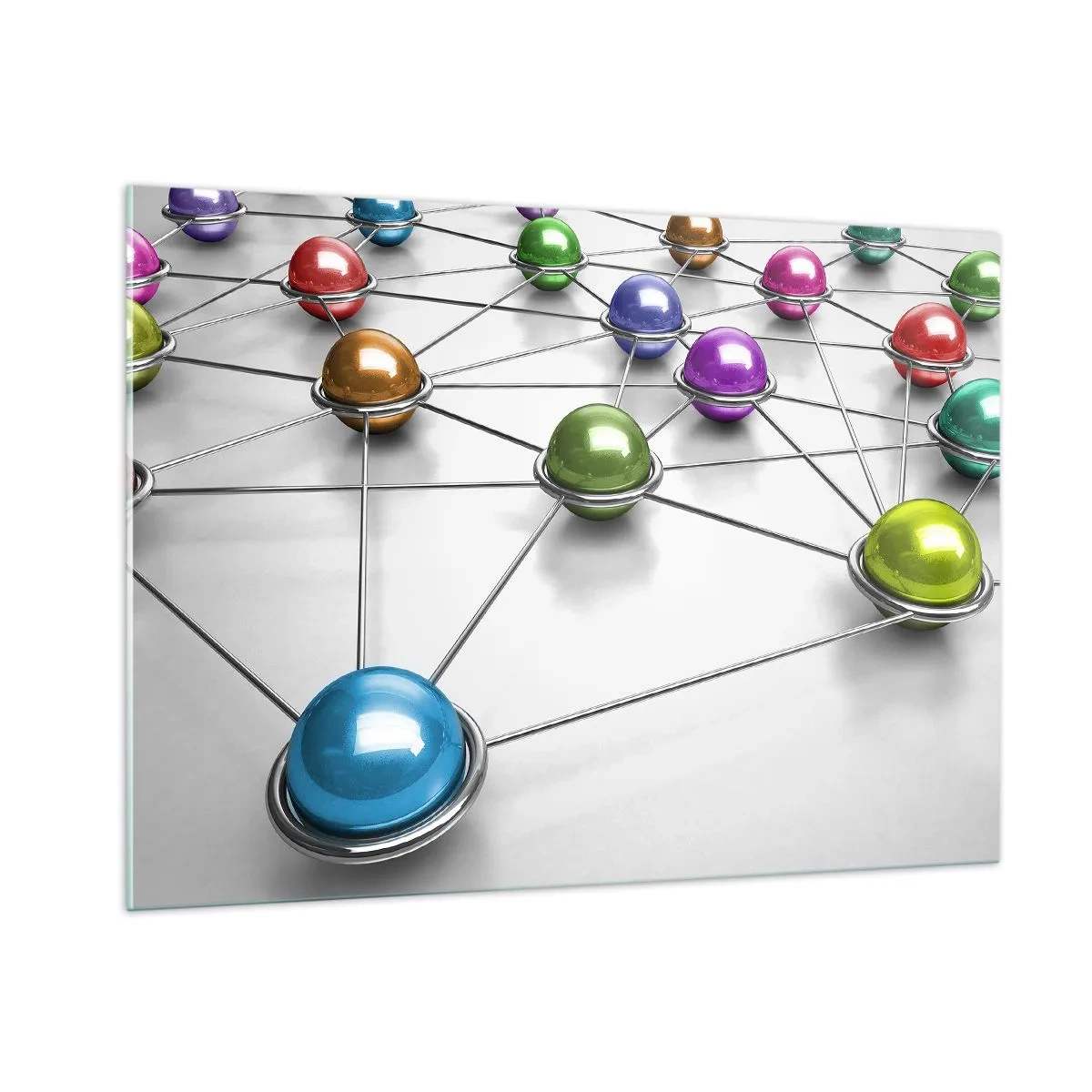 Obraz na skle - Vesmírná pavučina - 100x70 cm