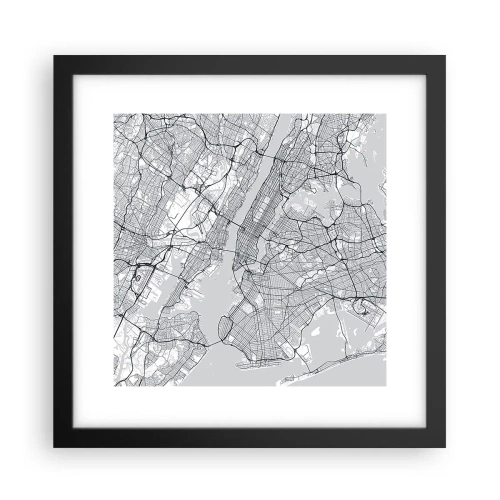 Plakát v černém rámu - Anatomie metropole - 30x30 cm