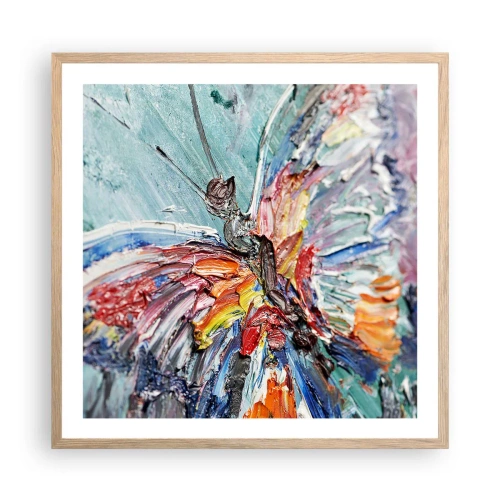 Plakát v rámu světlý dub - Namalovaný přírodou - 60x60 cm
