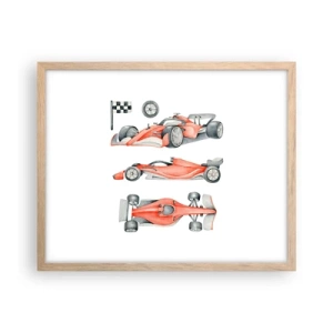 Plakát v rámu světlý dub - Dohnat sen - 50x40 cm