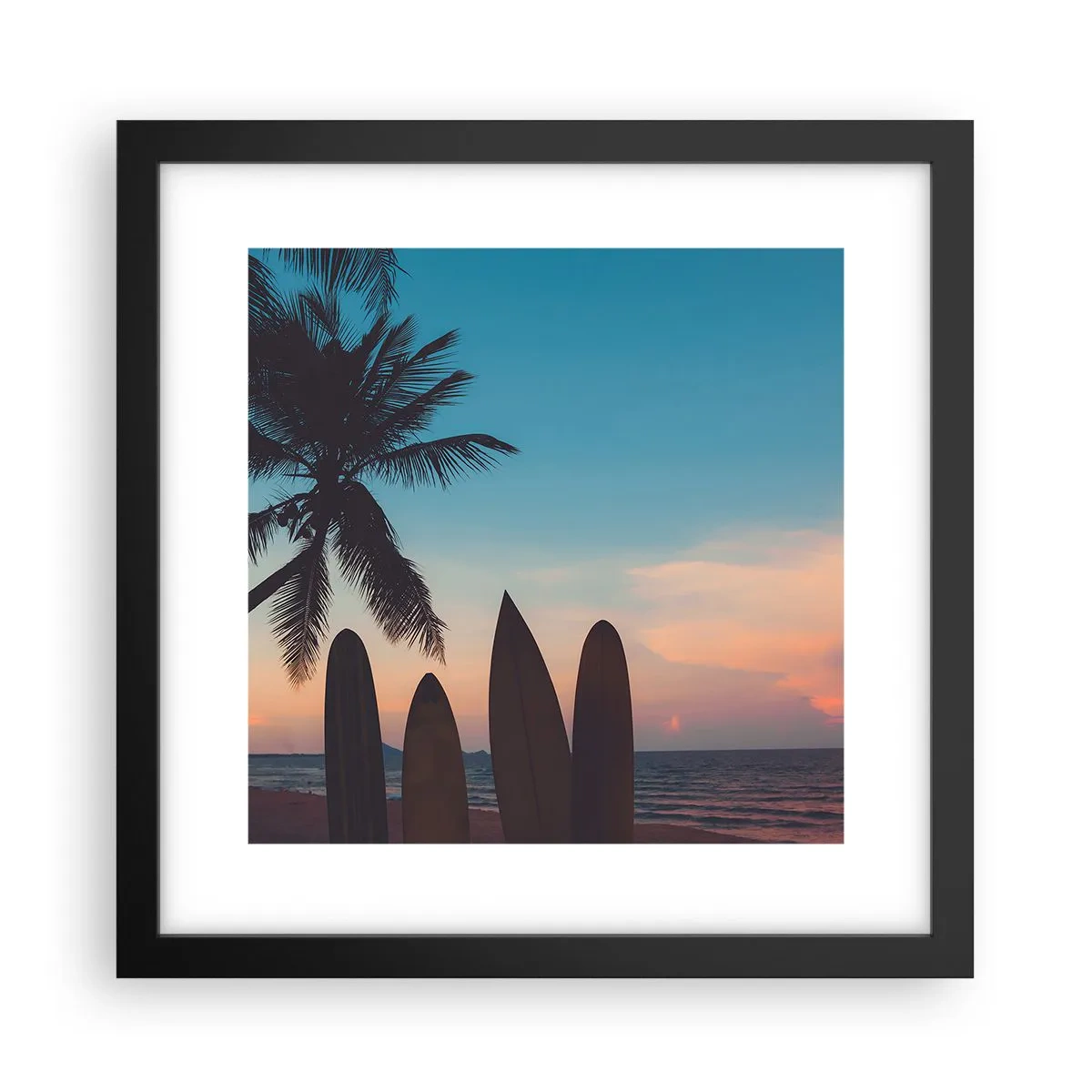 Plakát v černém rámu - Zítra bude také zábava - 30x30 cm