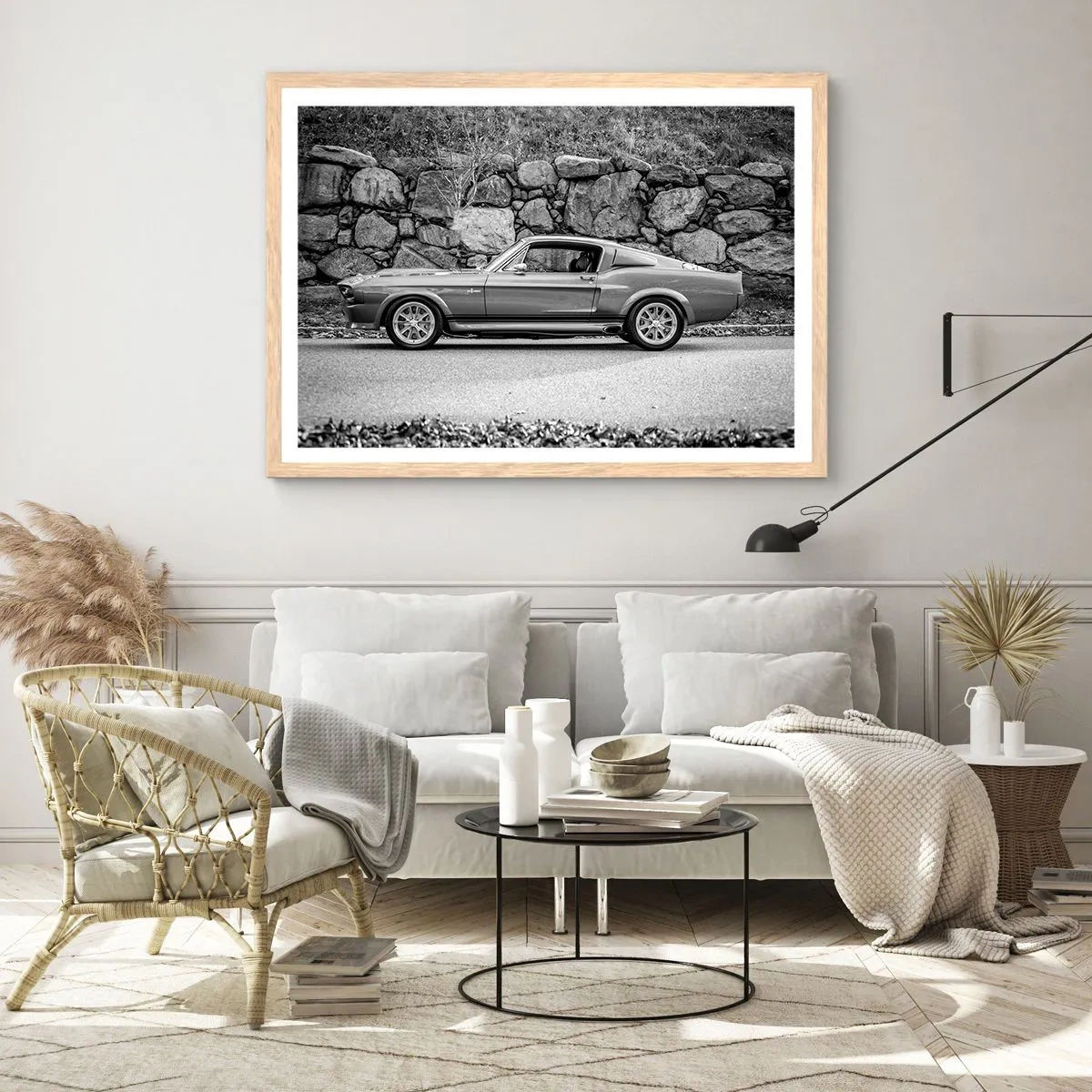 Plakát v rámu světlý dub - Legenda 60. let - 100x70 cm