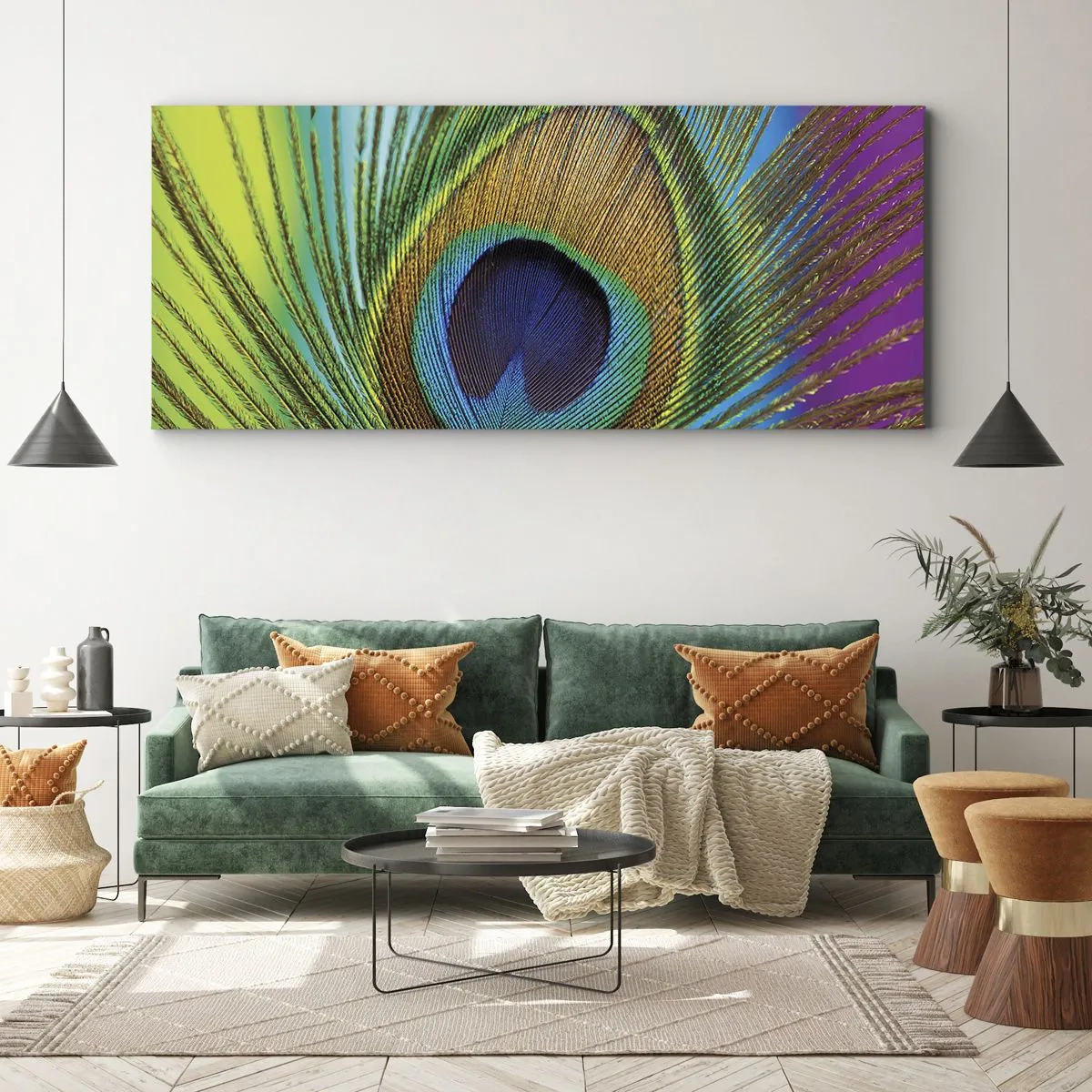 Obraz na plátně - Tváří v tvář - 160x50 cm