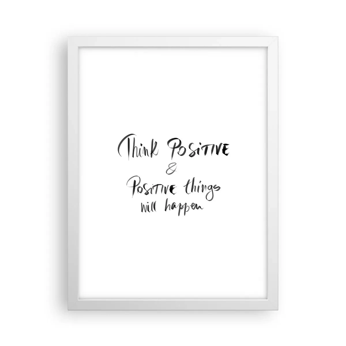 Plakát v bílém rámu - Jak žít? - 30x40 cm