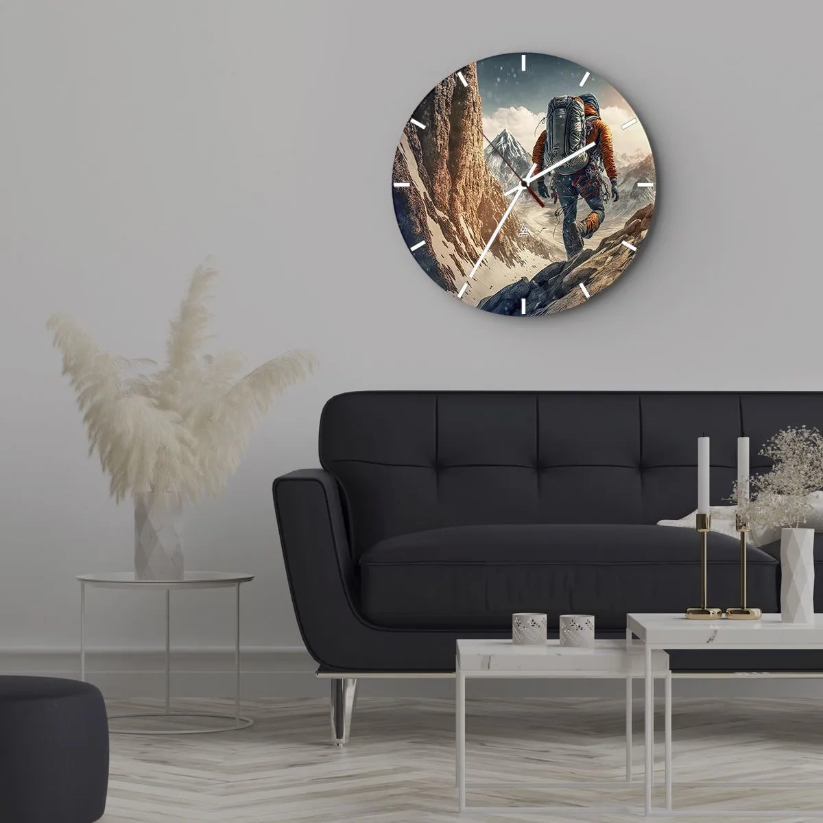 Nástěnné hodiny - Osamělý bojovník - 30x30 cm