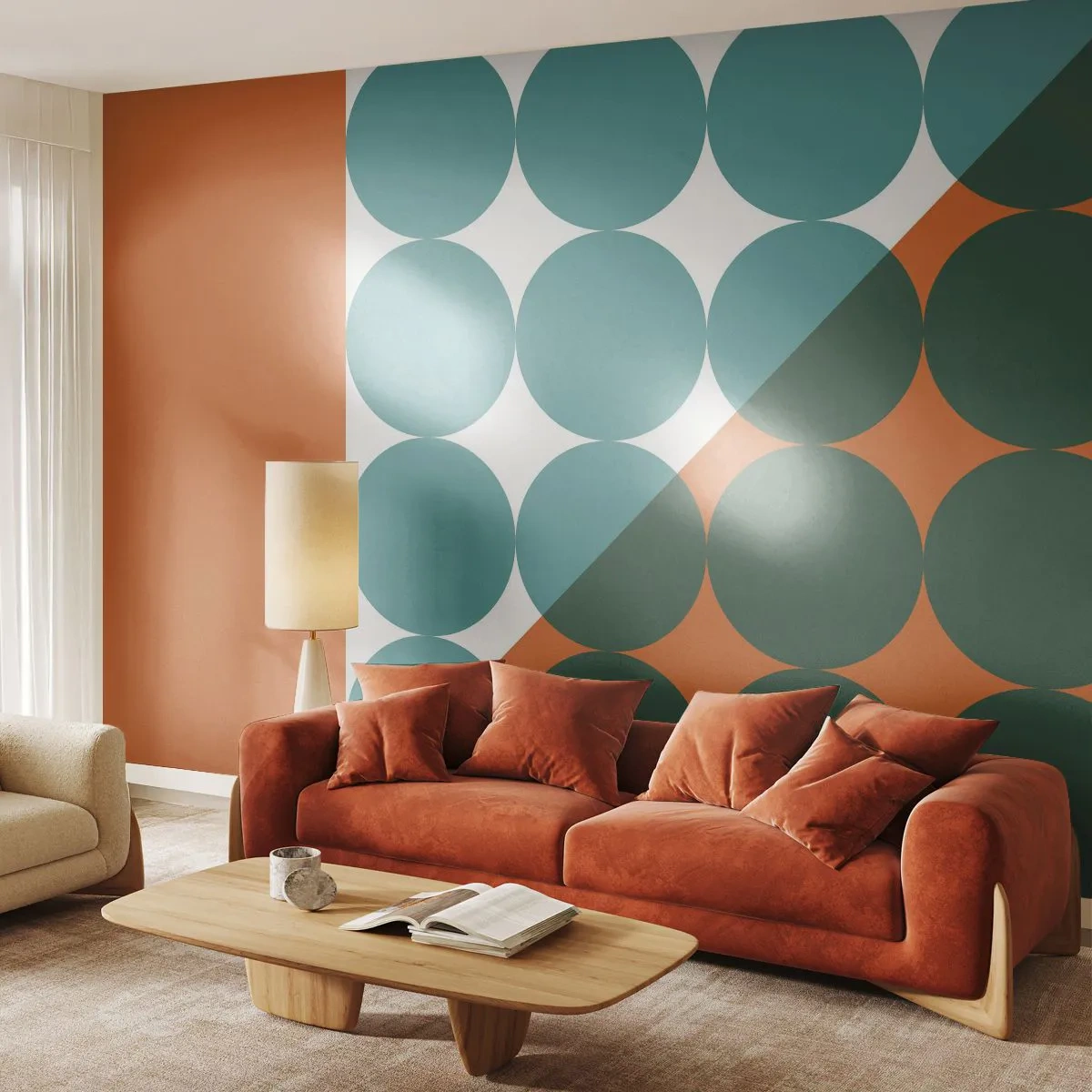 Fototapeta Samolepicí Deluxe Sticker - Nahoru a šikmo - Abstrakce, Kus, Grafika - 250x175 cm